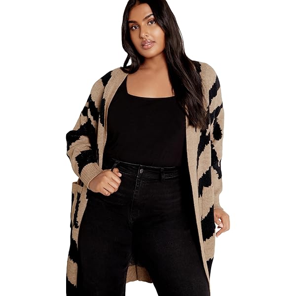 Jessica Simpson Womens Blaise Jacquard Cardigan Sweater with Patch