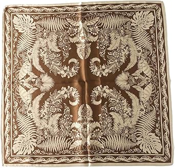 nobrand Blumenseidenschal kleiner quadratischer Schal 53x53cm (20,9x20