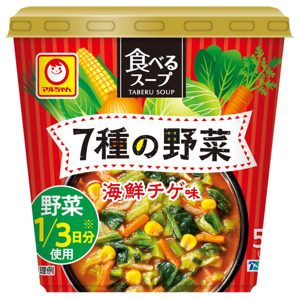 マルちゃん 食べるスープ 7種の野菜 海鮮チゲ味 15g×6個商品画像