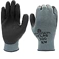 SHOWA Atlas 300B Natural Latex Palm Coated General Purpose Work Glove, Black, X-Large (Pack of 12 Pair)