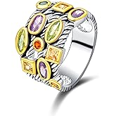 UNY JEWEL Ring Beautiful Multi CZ Twisted Cable Wire Designer Fashion Brand Vintage Love Antique Womens Jewelry