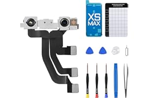 DGSCSMY for iPhone Xs MAX Front Camera Replacement Repair Kit 7MP 6.5", xsmax OEM Facing Lens Module Structured Light Receiver Transmitter Connector Replace Fix Tools A1921 A2101 A2102 A2103 A2104