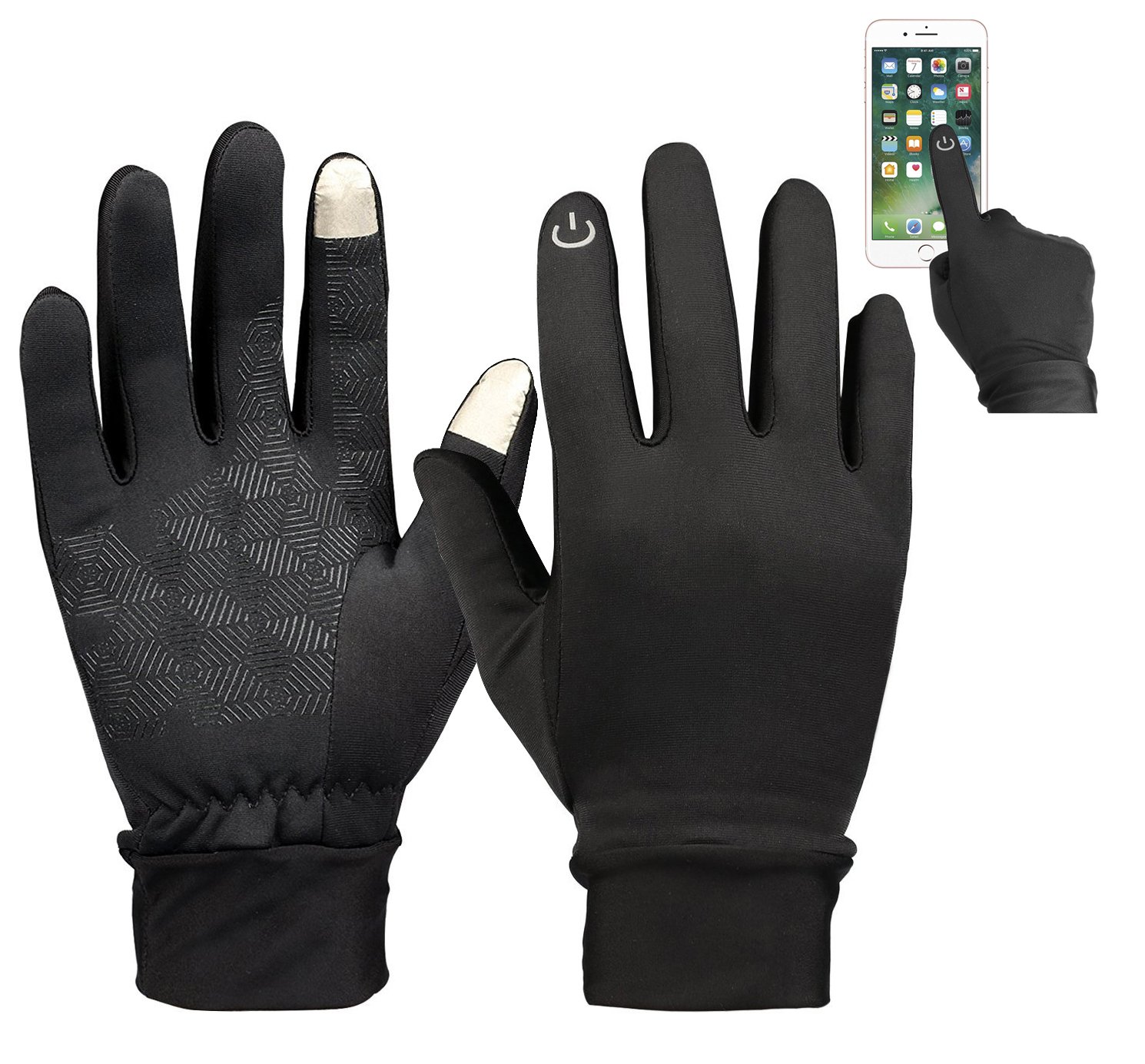 Touch Screen Gloves, Thick Warmest Running Sports Gloves Suitable for Smartphones and Touchscreen Devices,Outdoors, Cycling, Running, Texting Fits Men and Women