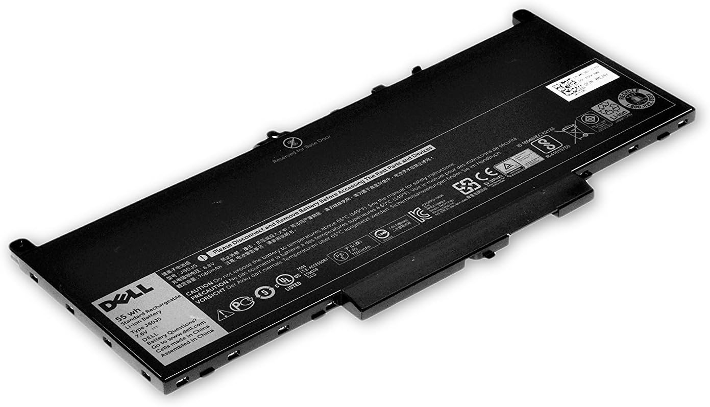 DELL MAIN BATTERY PACK 7.6V 7080MAH, Black