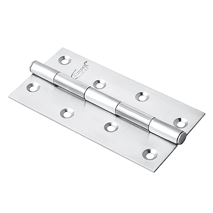 Simpex Stainless Steel Premium Hinge 5 X 14 (Silver Finish, Pack of 12, Lubrication Inside with Pin Heads)
