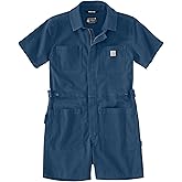 Carhartt womens Tencel Fiber Series Relaxed Fit Twill Short-sleeve Shortall
