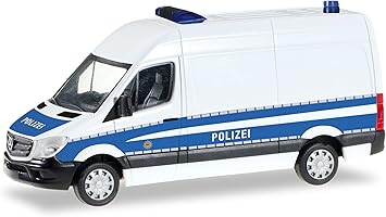 Mercedes Benz Sprinter Herpa 093316 Box Hd German Police Amazon Co Uk Toys Games