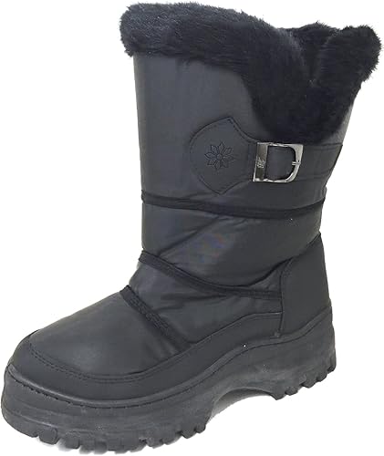 women's snow boots with side zipper