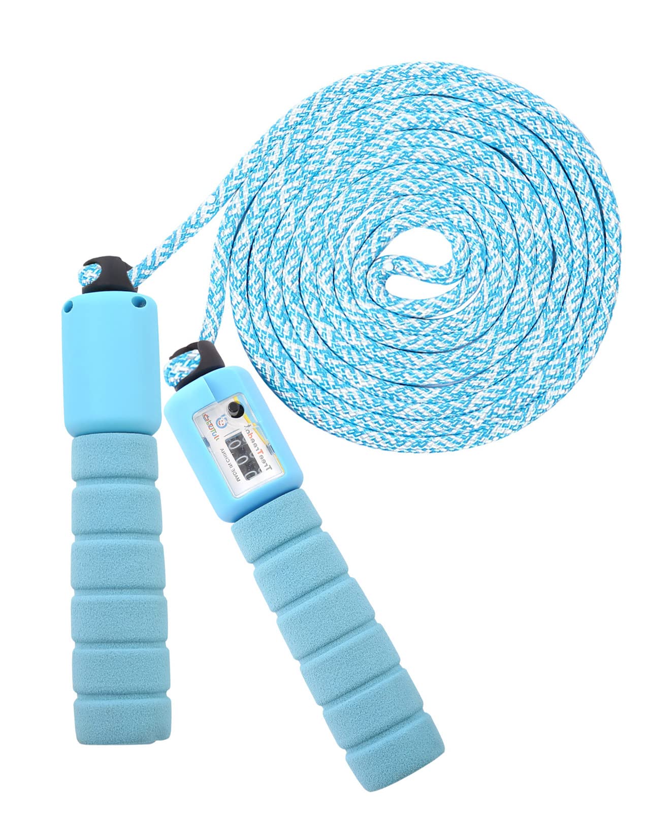 KONVINIT Skipping Rope for Children,Jump Rope Kids Adjustable with Counter and Comfortable Anti-Slip Handles Gifts for Boys and Girls