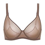 DELIMIRA Women's Cosnufy Sheer Mesh Bra Full
