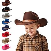 Kryvoxc Custom Cowboy Hat for Kids and Adults – Personalized Western Hat with Adjustable Leather Strap, Cowgirl Cowboy Gift