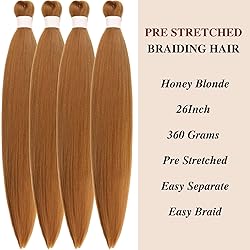 Honey Blonde Braiding Hair Pre Stretched Synthetic