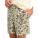 HUK Unisex-Child Next Level Camp Shorts 5" Performance Fishing Shorts, Lightweight, Quick-Dry, Elastic Waistband for Kids