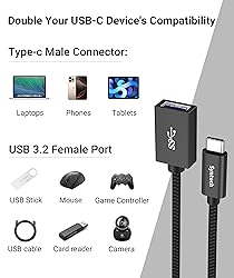 Syntech USB C to USB Adapter, 2 Pack USB C to USB