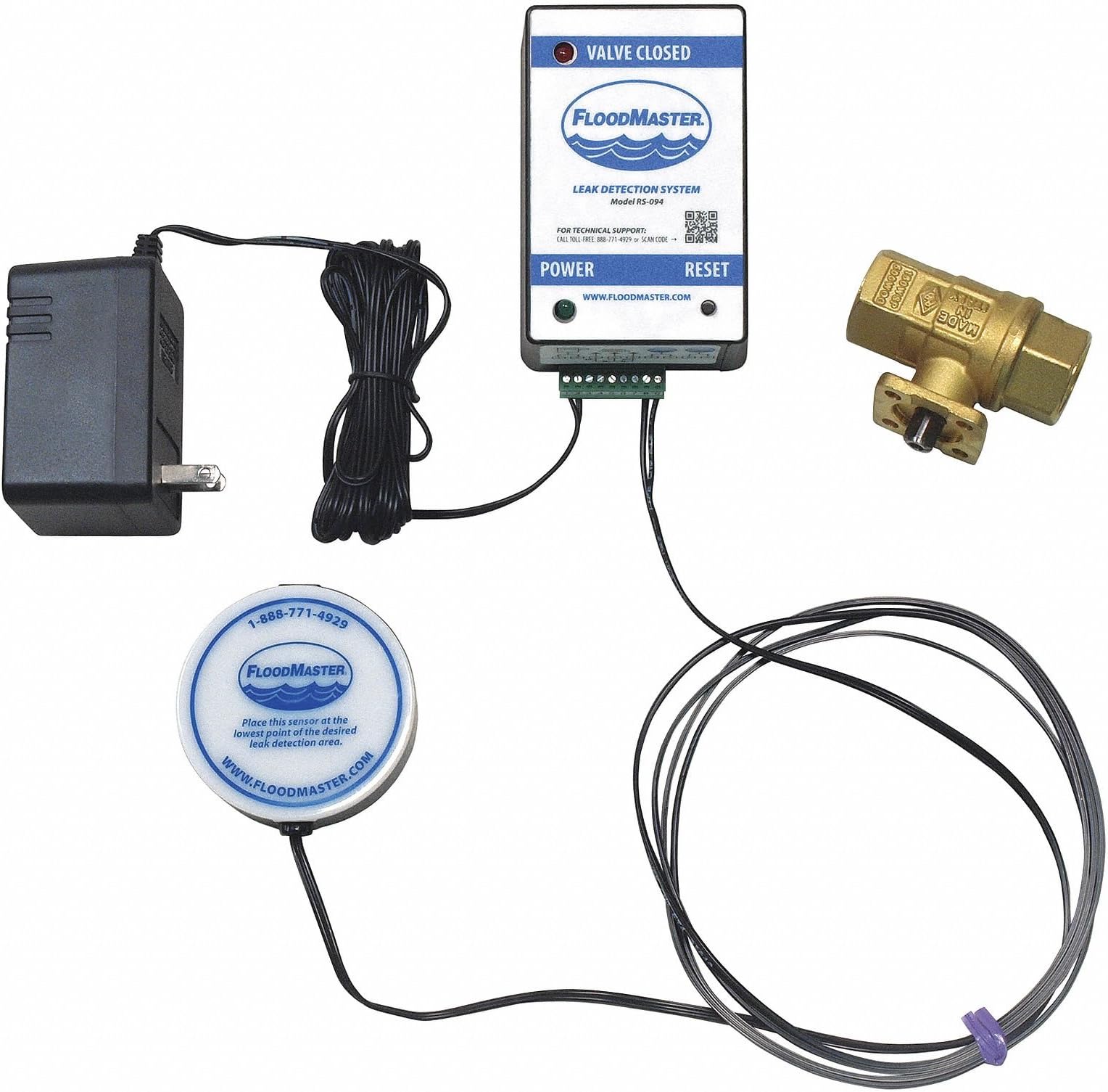 Floodmaster Water Heater Leak Detection System, 3/4In, RS-094-3/4
