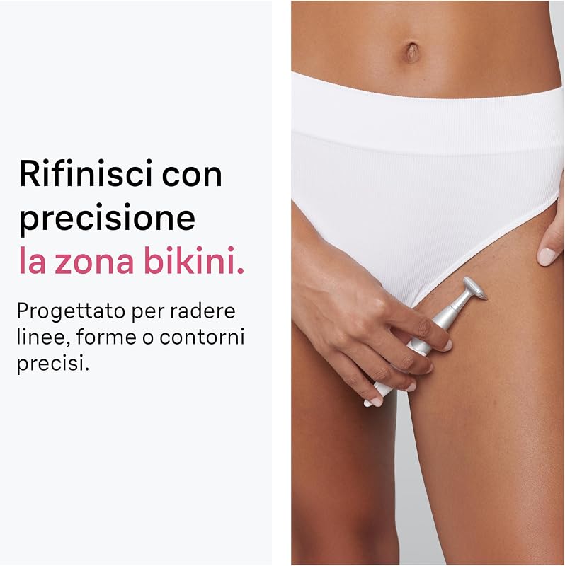 Mini Rifinitore Bikini Di Precisione, +4 Accessori, FG1105, Rosa