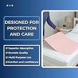 EASY CARE SOLUTIONS 2 Pack Washable Bed Pads 85x90 cm with Tucks Pink view 9