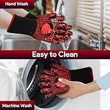 Primajor BBQ Gloves 1472℉ Extreme Heat Resistant Oven Mitts Non-Slip view 6