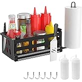 Griddle Caddy for Blackstone Griddles 28"/36"/Prep Cart, Blackstone Caddy with Squeeze Bottle, Blackstone Griddle Accessories