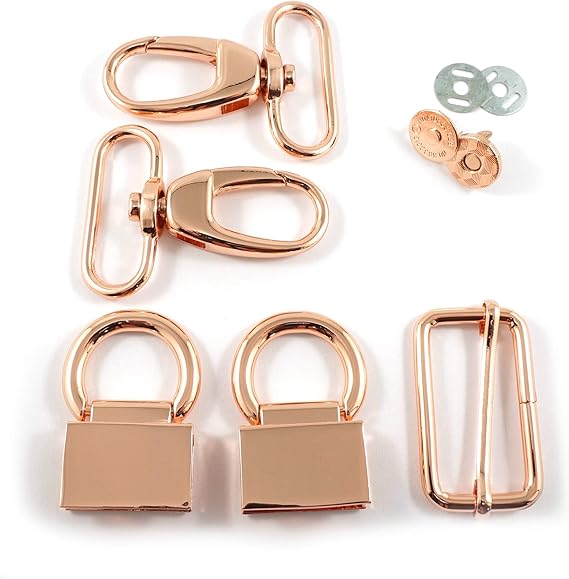 Emmaline Bags Double Flip Shoulder Bag Hardware Kit Copper