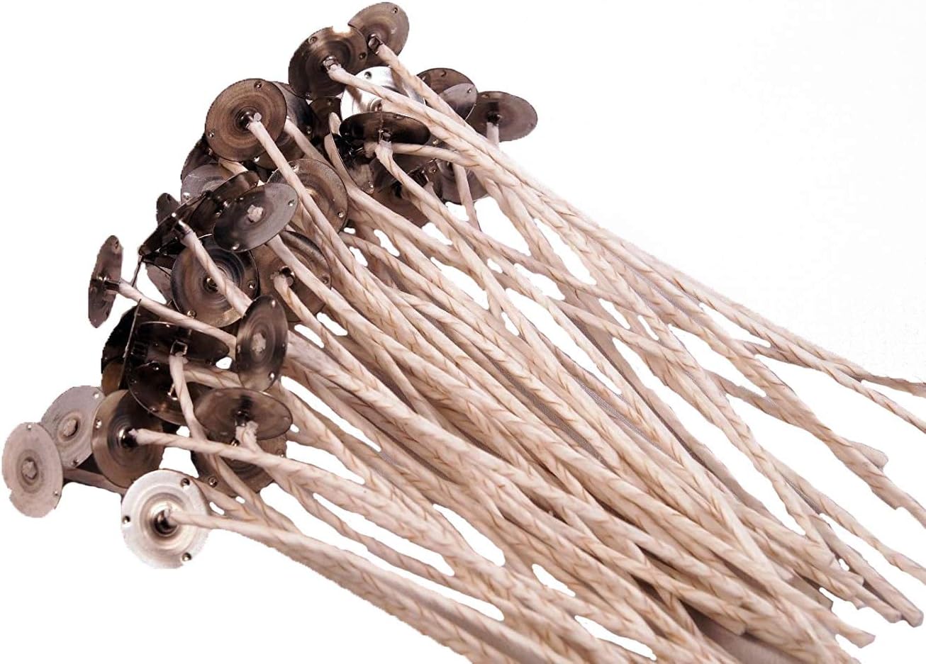 USA Premium Store Lot of 50 HTP 104 Large Candle Wicks ~ 6 " with tabs Great for Soy Wax