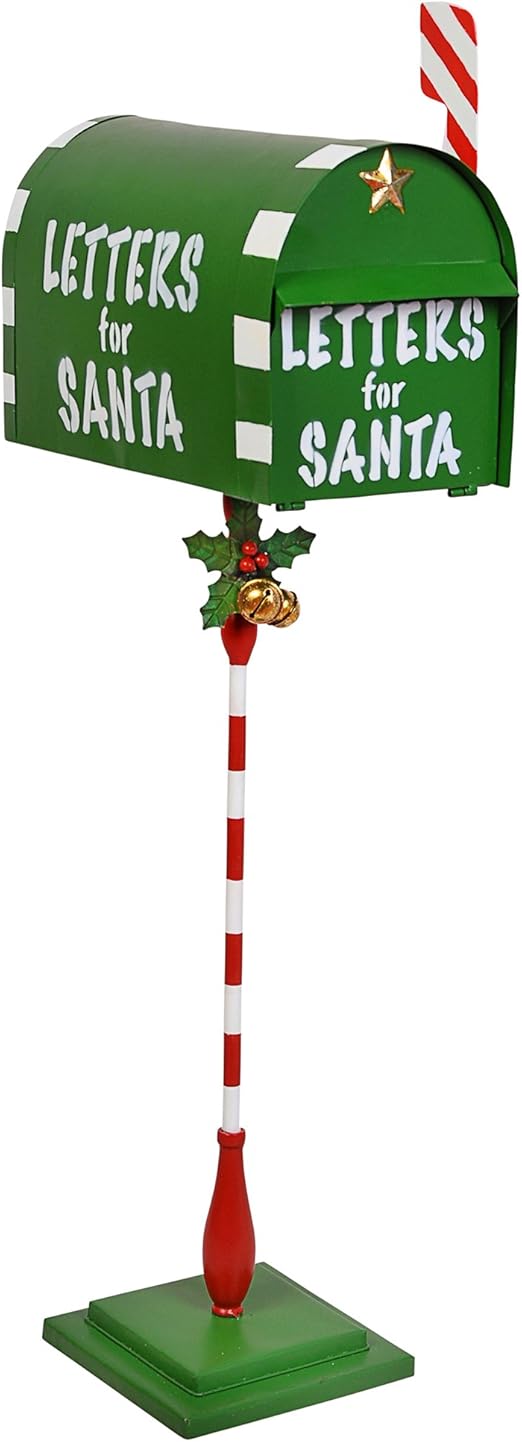Immagini Natalizie Da Inviare Per Posta Elettronica.Design Toscano Fu16851 Cassetta Della Posta Per Le Lettere A Babbo Natale 20 5x35 5x86 5 Cm Amazon It Giardino E Giardinaggio