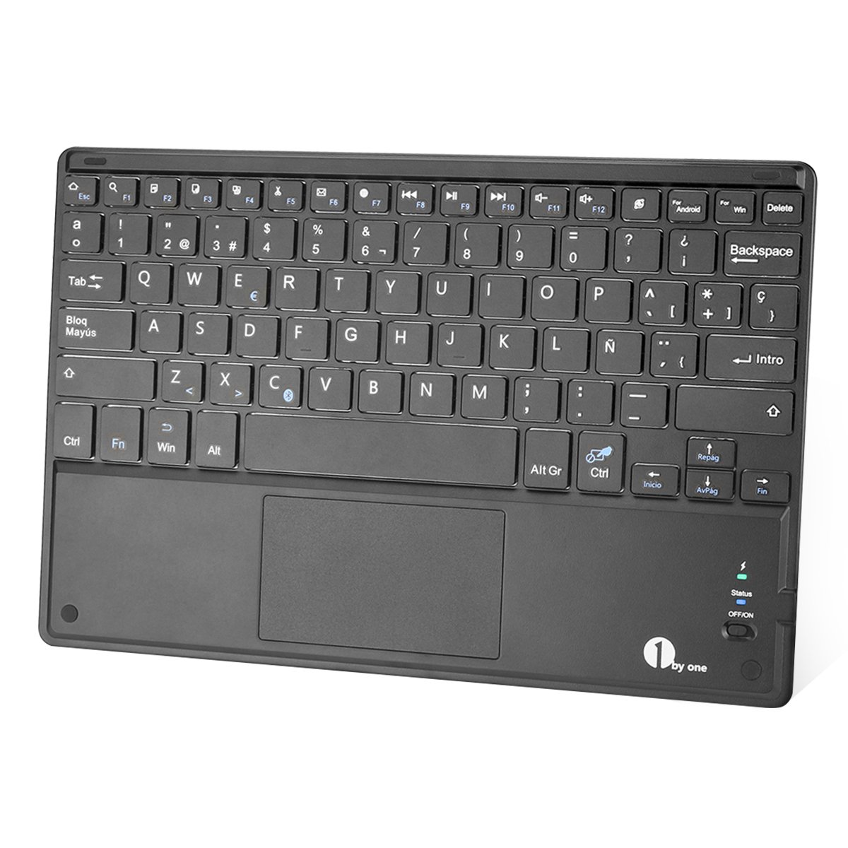 byone Ultra delgado teclado bluetooth con una función de multi touchpad y