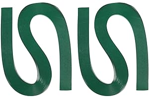 PATIKIL 240pcs Quilling Strips Paper 3/16"(5mm) 21"(54cm) Origami Paper Quilling Strip for Art DIY Hand Craft Christmas, Green