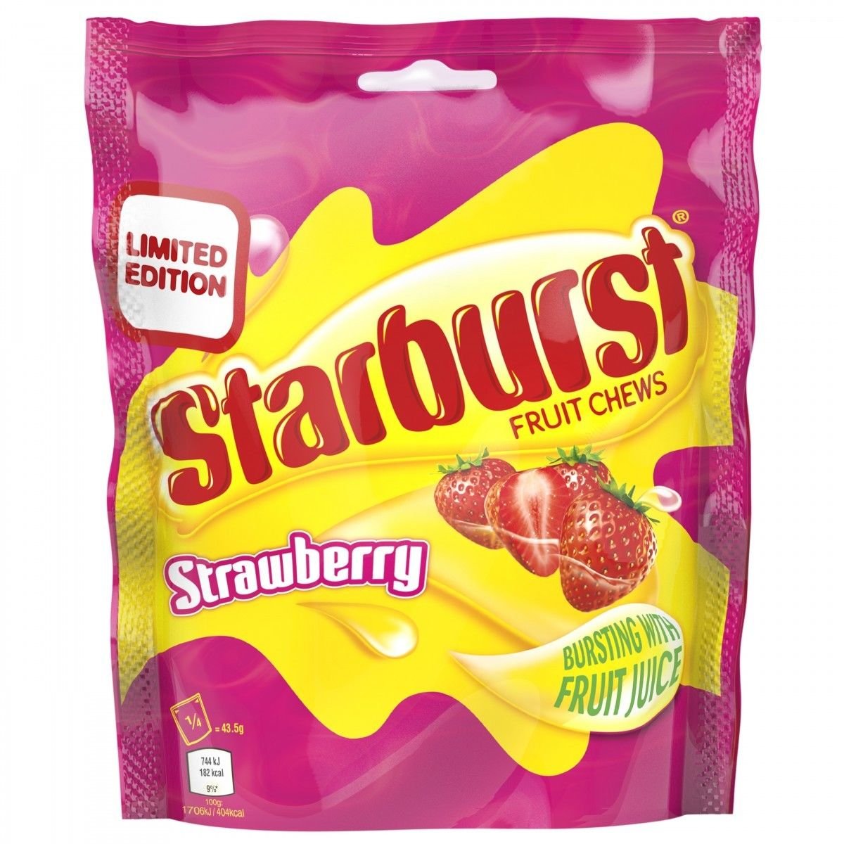Starburst Strawberry Kaubonbons Erdbeere 165g Familienpackung Amazon De Lebensmittel Getranke