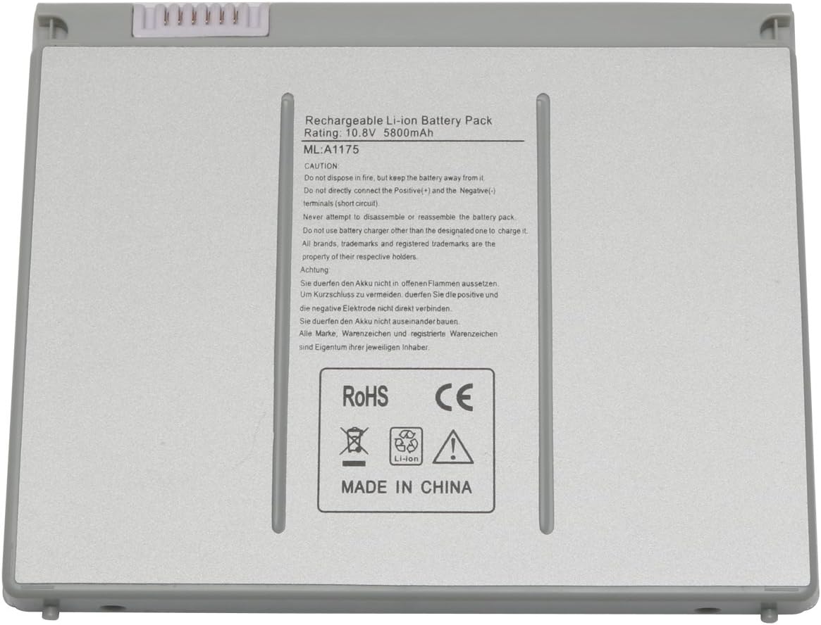 A1175 Laptop Battery Replacement for Apple MacBook Pro 15