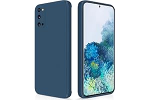 GiiYoon Silicone Case Compatible with Samsung Galaxy S20, Full Body Silky Soft Touch Phone Case with Camera Protection, Shockproof Cover with Microfiber Lining, Blue