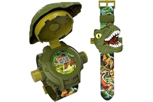 Dinosaur Projection Watch, 3D Cartoon Digital Screen | Adjustable 24 Image Projector 65g - This Interactive Electronic Toy Di