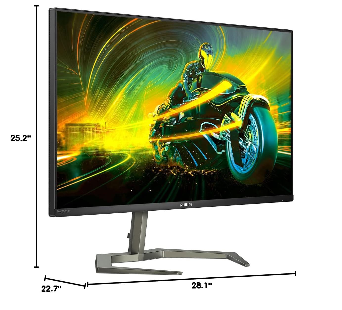 PHILIPS Momentum 32M1N5800A 32” 4K UHD Gaming Monitor, 4K @ 144Hz, 1ms MPRT, FreeSync Premium + G-Sync Compatible, DisplayHDR 400, PBP, PS5 Xbox Switch