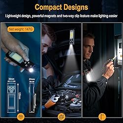 BORUIT V30 LED Small Powerful EDC Flashlight and U7