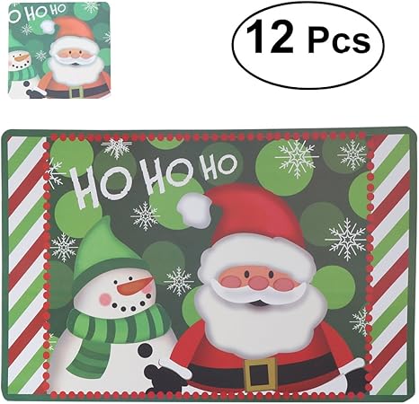 Idee Regalo Natale Prezzi Bassi.Tinksky Tovagliette Di Natale Sottobicchieri Antiscivolo Impermeabili E Resistenti Al Calore Idea Regalo Decorazione Di Natale 12 Pezzi Colore Rosso Amazon It Casa E Cucina