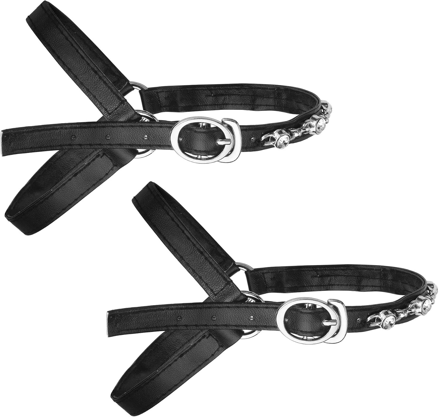 black heels with strings