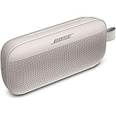 Bose SoundLink Flex Portable Bluetooth Waterproof Dustproof Speaker -White Smoke (Renewed)