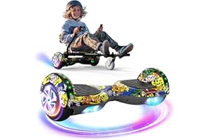 UNI-SUN Scooter Seat Attachment, Scooter with Go Kart for Kids Boys Girls Adults, LED Lights, Bluetooth(Include Go-Kart)