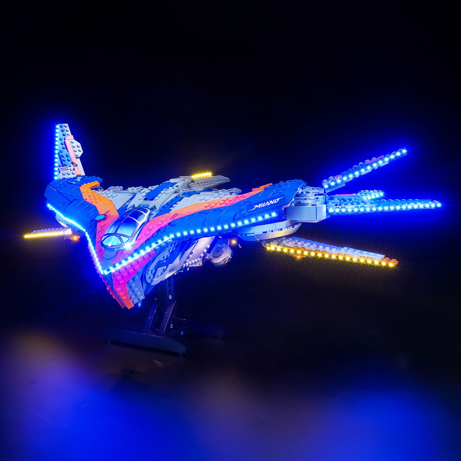 LocoLee Light Kit for Lego 76286 Guardians of the Galaxy: The Milano, Lighting Set for Lego Marvel Guardians of the Galaxy: The MilanoSet - Not Include Models, Just Light Kit — image 1