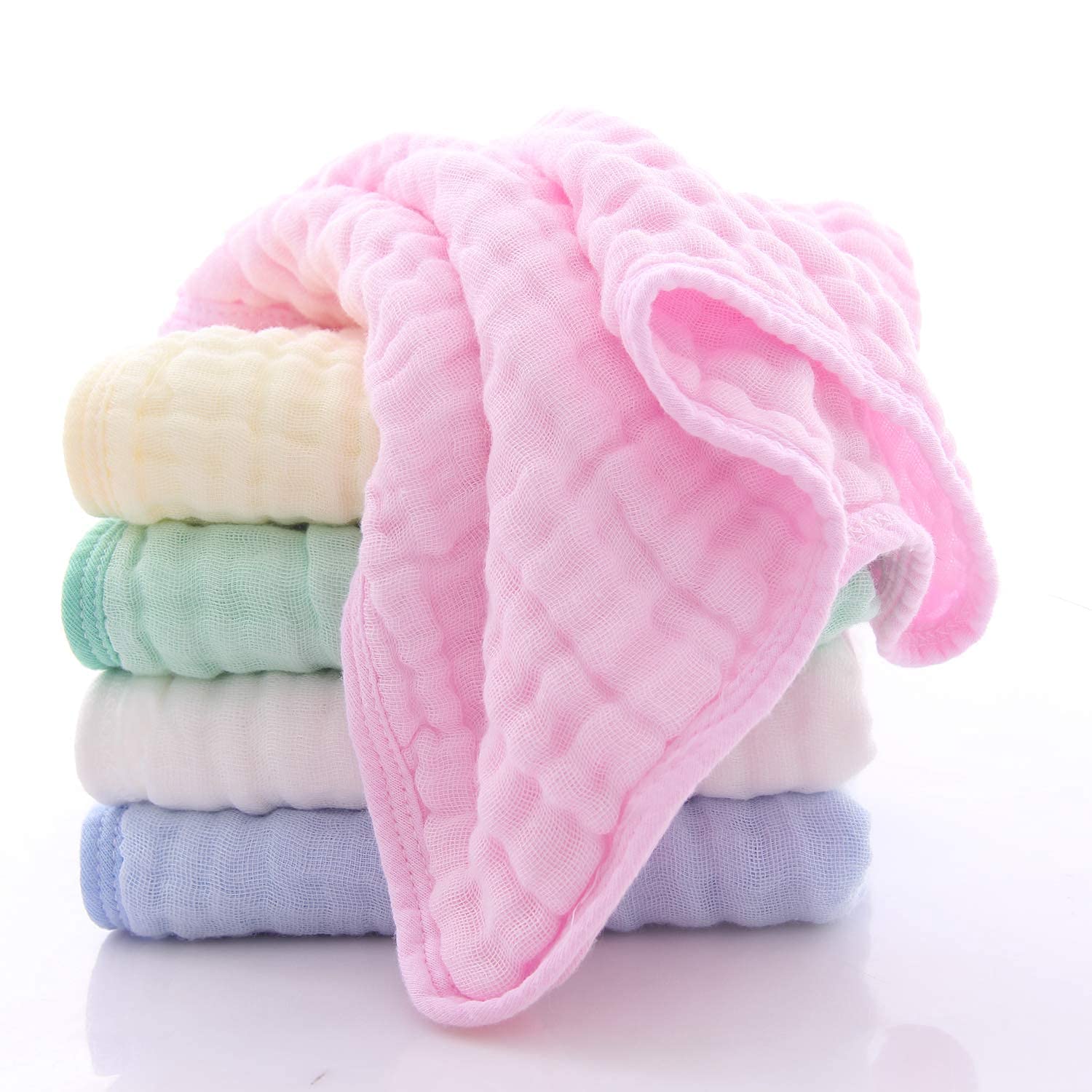 Muslin Burp Cloths - Baby Burp Cloth Sets for Unisex. 5 Pack Large Perfect for Newborn Baby Burping Cloths/Burp Bibs. Baby Burping Rags for Boys and Girls(Multicolored): Baby