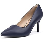 IDIFU IN3 High Heels Pumps Closed Toe Heels Women's Pumps Stiletto Pointed Toe Dress Shoes Wedding Prom Bridal Work Office Bride Guest Trendy Dressy Fashion Comfortable Pump Shoes