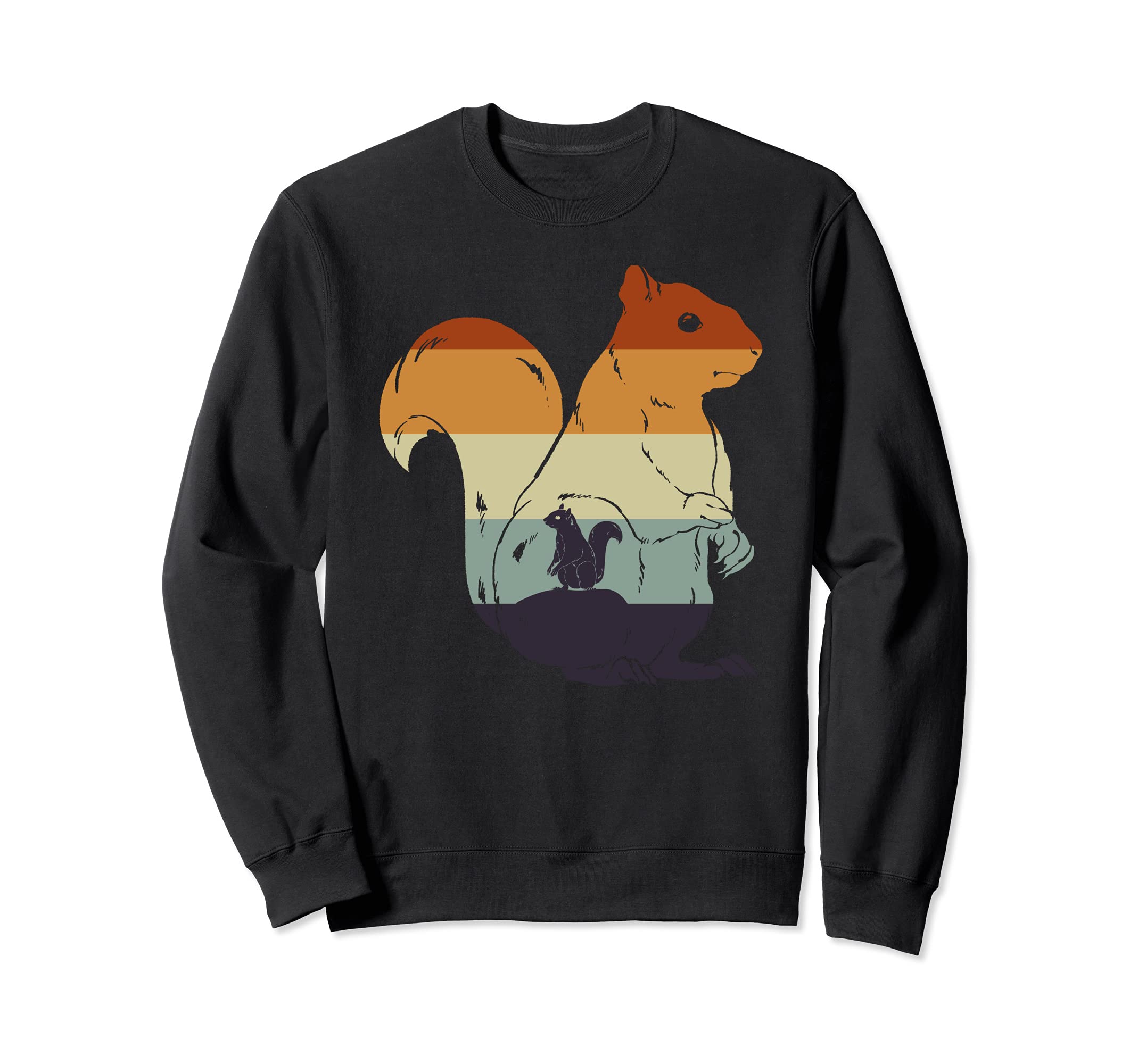 Retro Squirrel Lover Wildlife Forest Animal Squirrel Sweatshirt