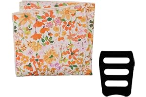 Rzmtaol Floral Mens Handkerchiefs Cotton Hankies for Men with Pocket Square Holder Flower Pocket Squares for Men Wedding Work
