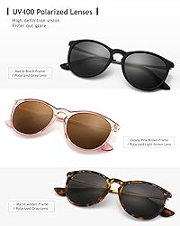 SUNGAIT Vintage Round Sunglasses for Women Men