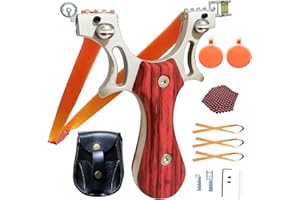JFHH Slingshot, Hunting Sling Shot Set for Adults, Slingshots, Slingshot Toys Catapult Game, Premium Pocket-Sized Slingshot for Adults, Hunting, Squirrel Hunting, Fishing