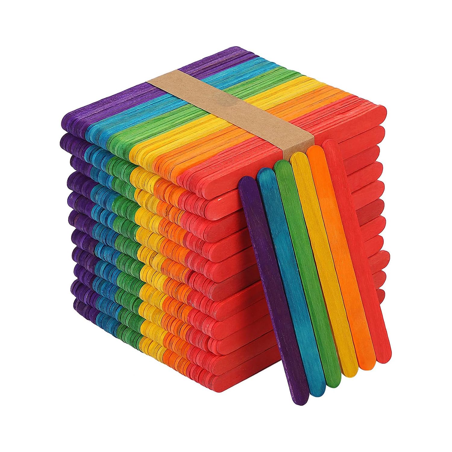 READY 2 LEARN 1000 Art and Craft Coloured Lollipop Sticks