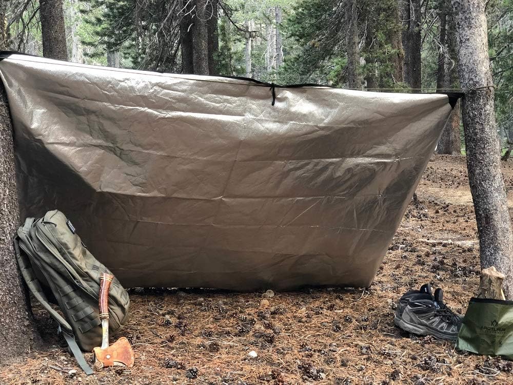 Arcturus Heavy Duty Survival Blanket – Insulated Thermal Reflective Tarp - 60" x 82". All-Weather, Reusable Emergency Blanket for Car or Camping (Olive Green) : Sports & Outdoors