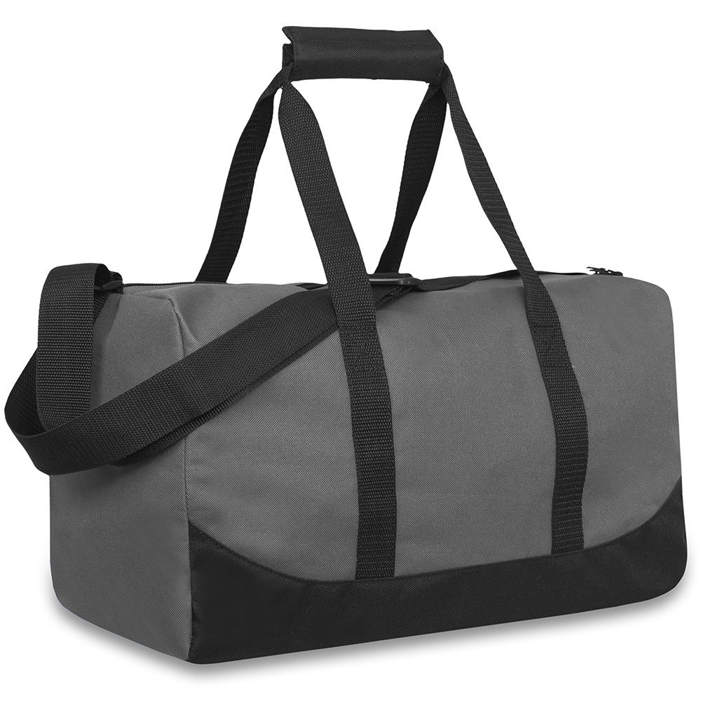 Trail maker 30 Liter, 17 Inch Canvas Duffle Bags for Men and Women -Travel Weekender Overnight Carry-On Shoulder Duffel Tote Bags (Grey)