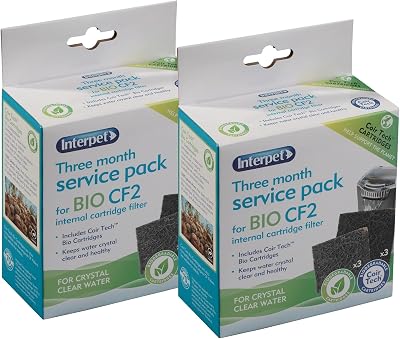 Interpet 3 Month Service Pack CF 2 Internal Cartridge Filter Pack of 2