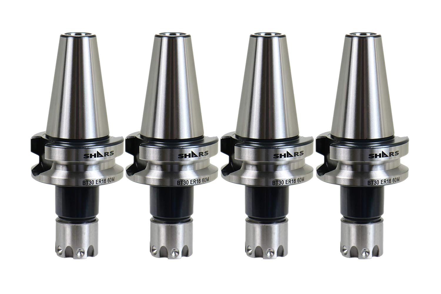 Tegara BT30 ER16 60mm Mini Nut ER Collet Chuck Tool Holder 4 pcs 202